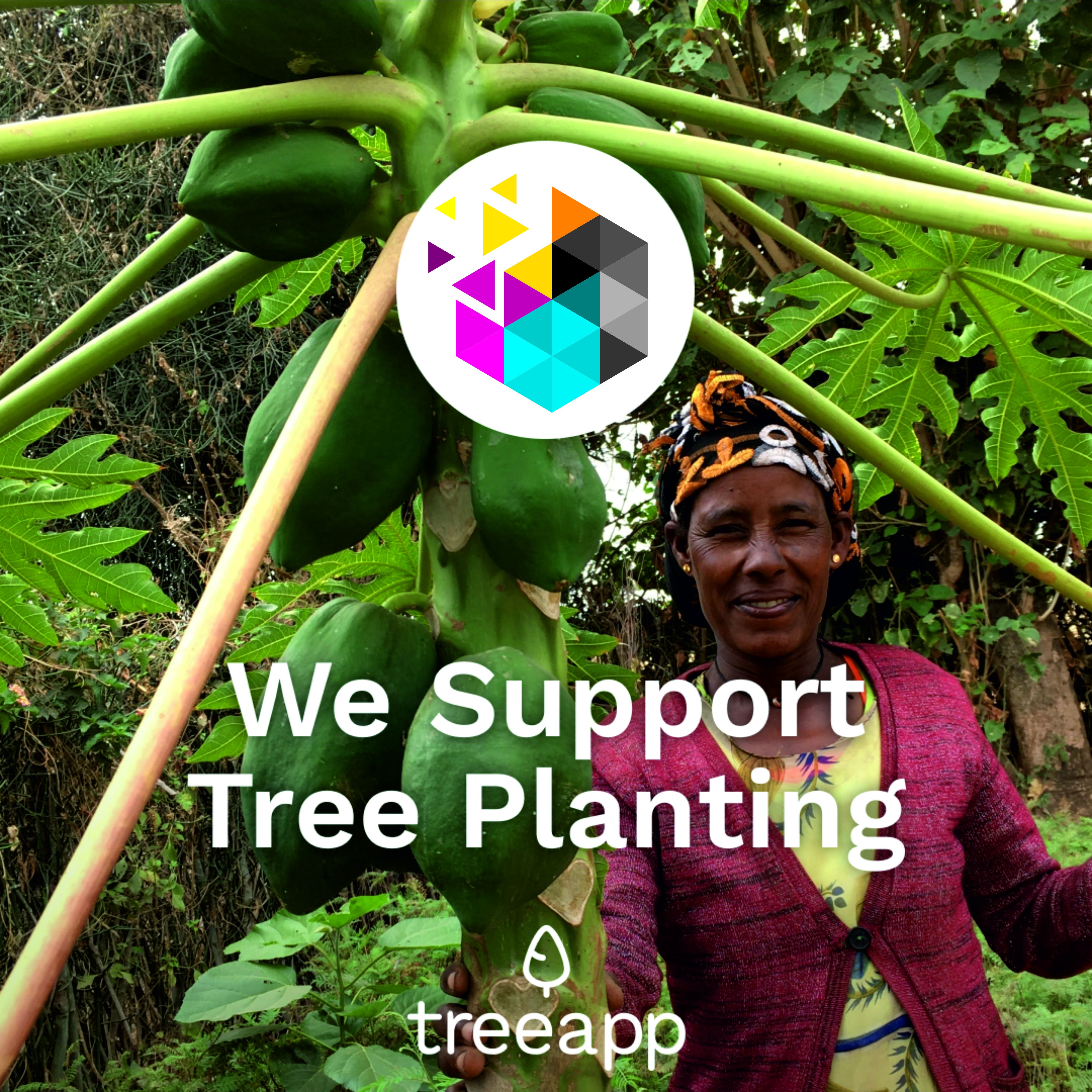 Carrick Signs supports tree planting via treeapp