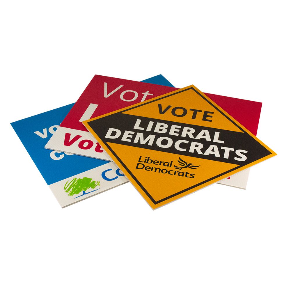 Stack of printed Correx election boards