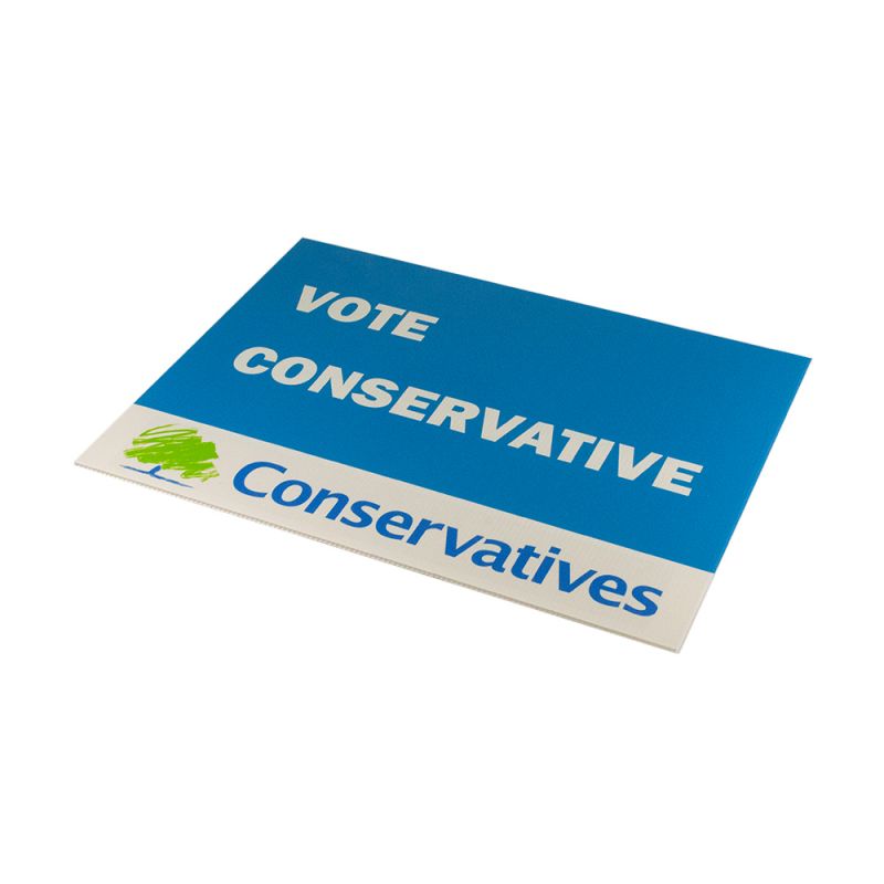 Printed Correx Conservative election board