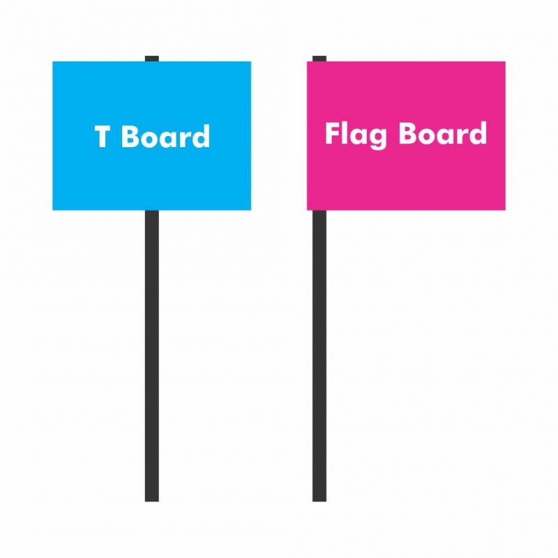 Guide for T board and Flag Board